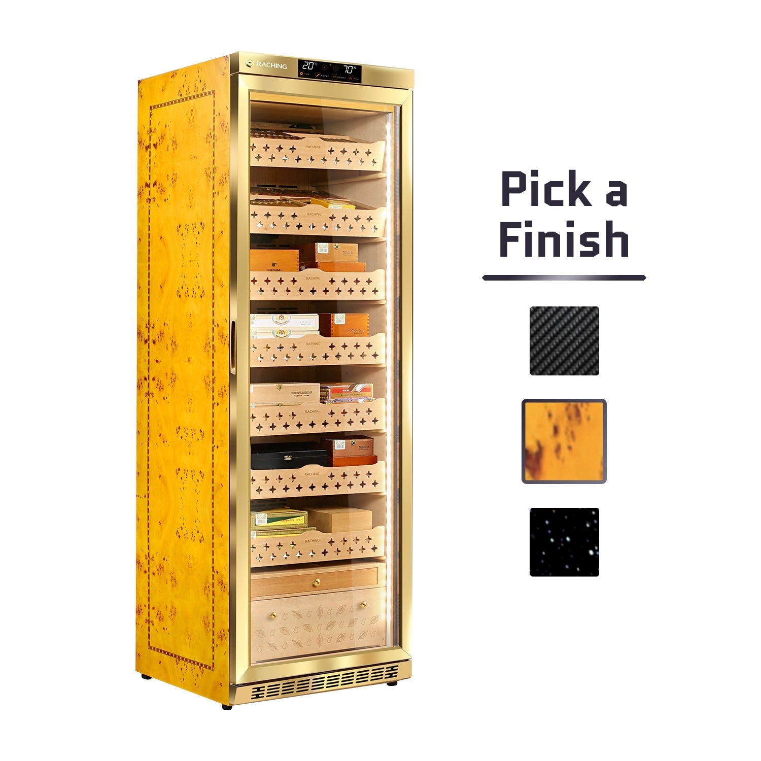 Raching MON3800A – Electric Climate Control Cabinet Humidor (1500–1800 Cigars)