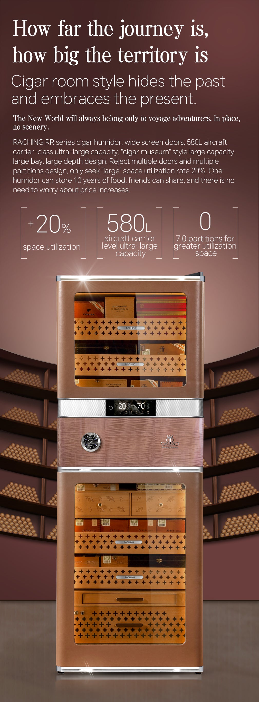 Raching Reserve San Diego Red - RR980 - Electronic Cigar Humidor