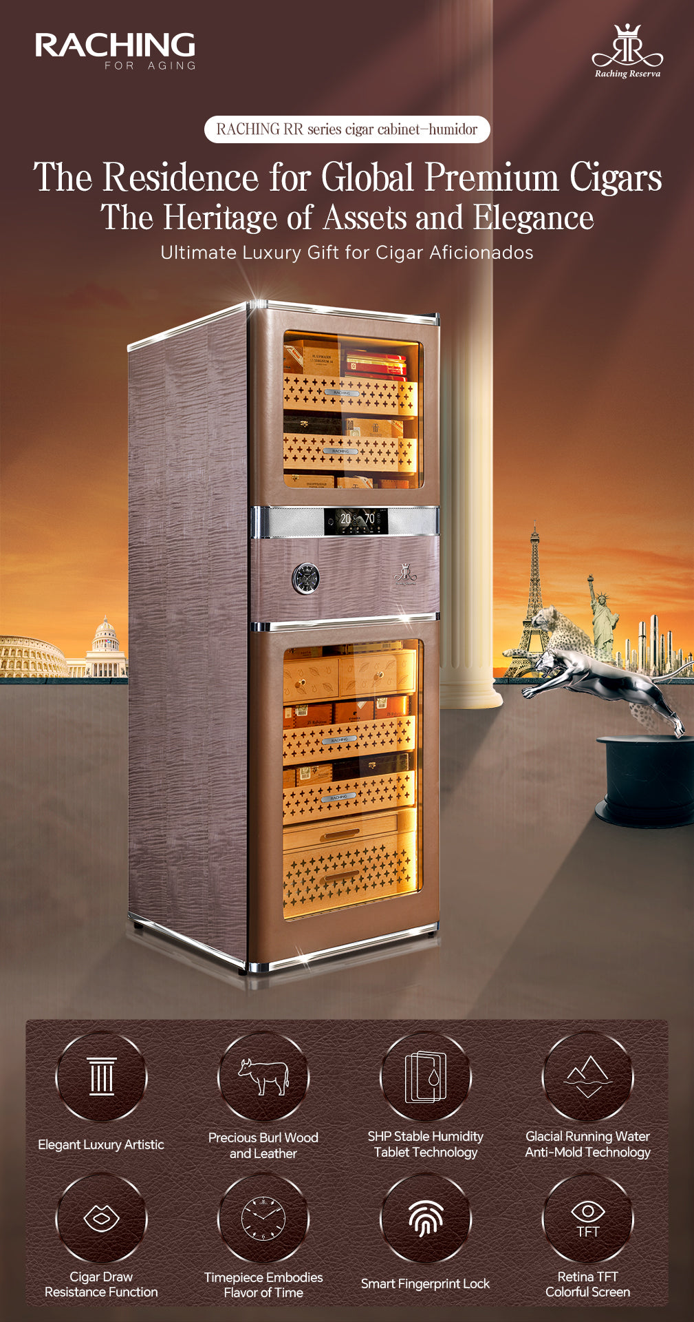 Raching Reserve San Diego Red - RR980 - Electronic Cigar Humidor
