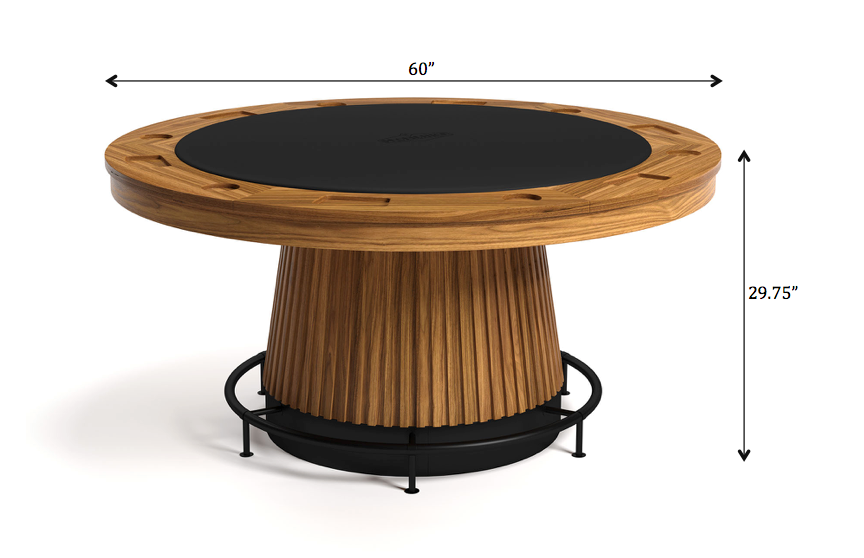 RAM Game Room Prohibition 60" Round Poker Table (PRO60TBL)