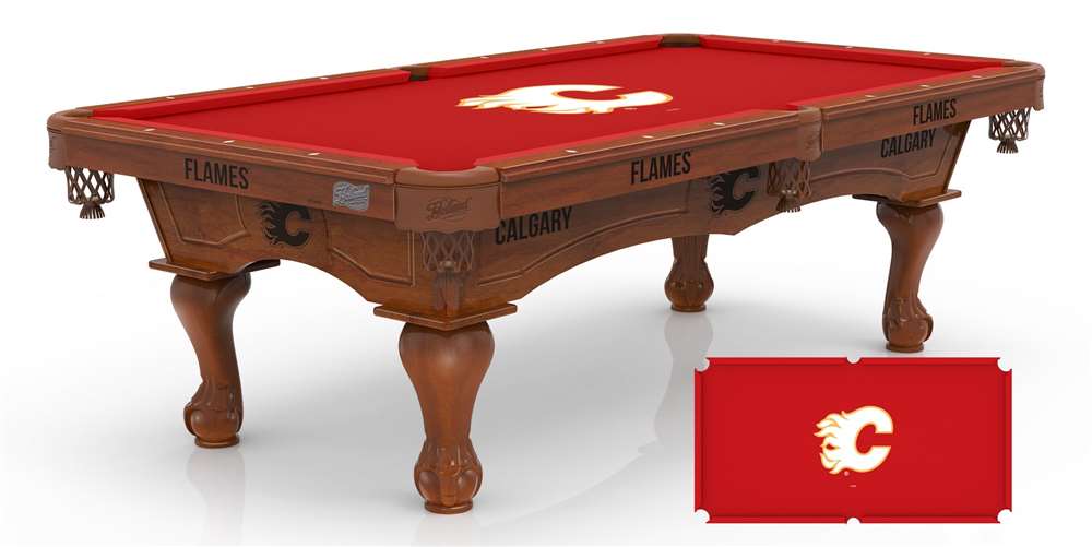 Holland Bar Stool Officially Licensed Logo 8 ft. Pool Table