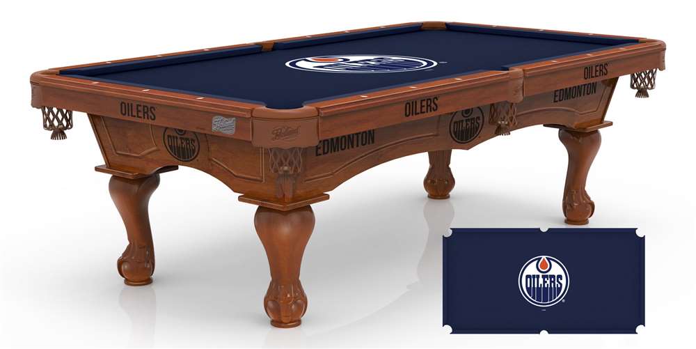 Holland Bar Stool Officially Licensed Logo 8 ft. Pool Table