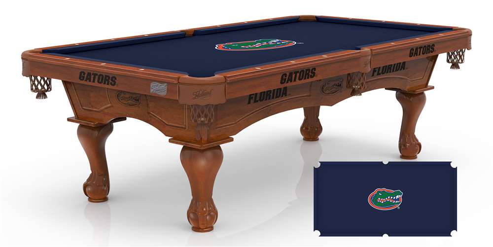 Holland Bar Stool Officially Licensed Logo 8 ft. Pool Table