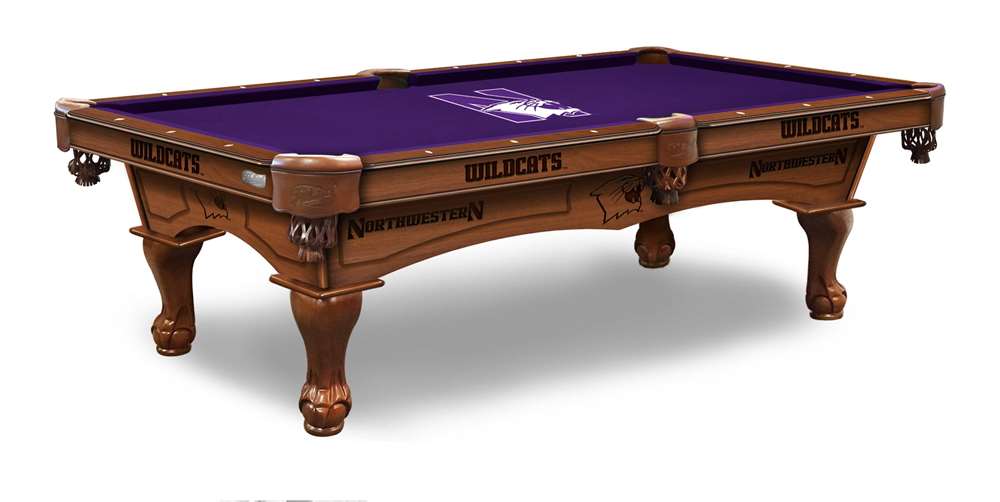 Holland Bar Stool Officially Licensed Logo 8 ft. Pool Table