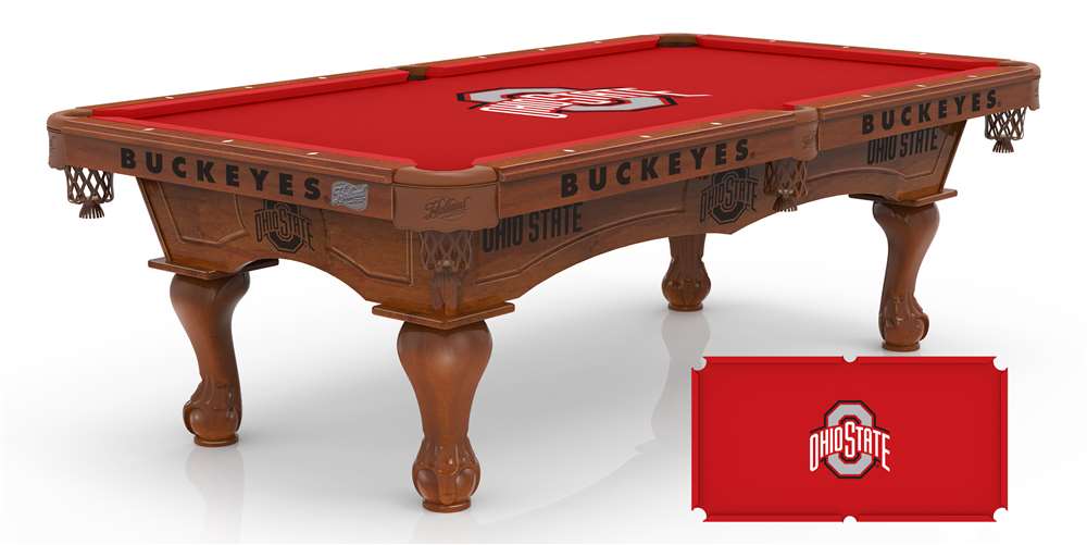 Holland Bar Stool Officially Licensed Logo 8 ft. Pool Table