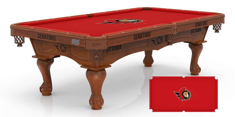 Holland Bar Stool Officially Licensed Logo 8 ft. Pool Table