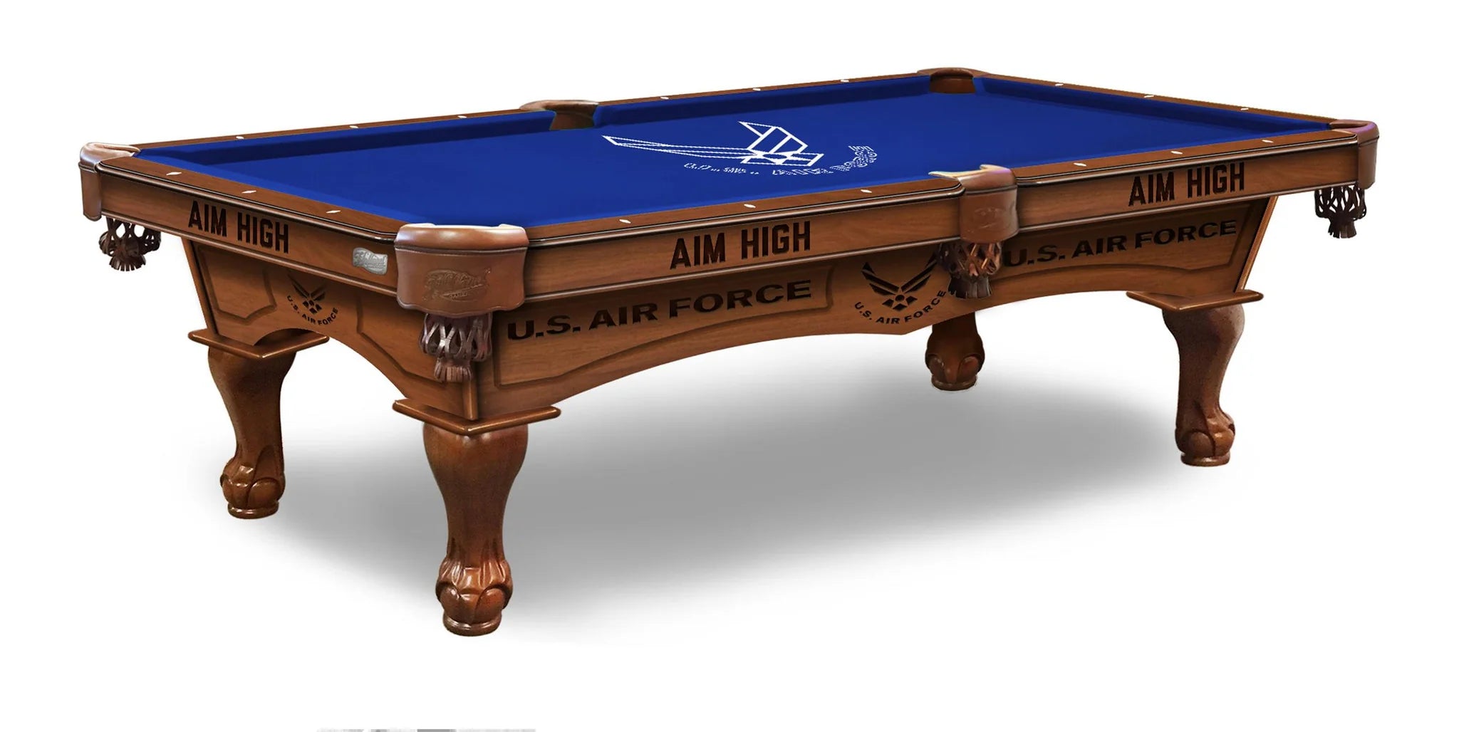 Holland Bar Stool Officially Licensed Logo 8 ft. Pool Table