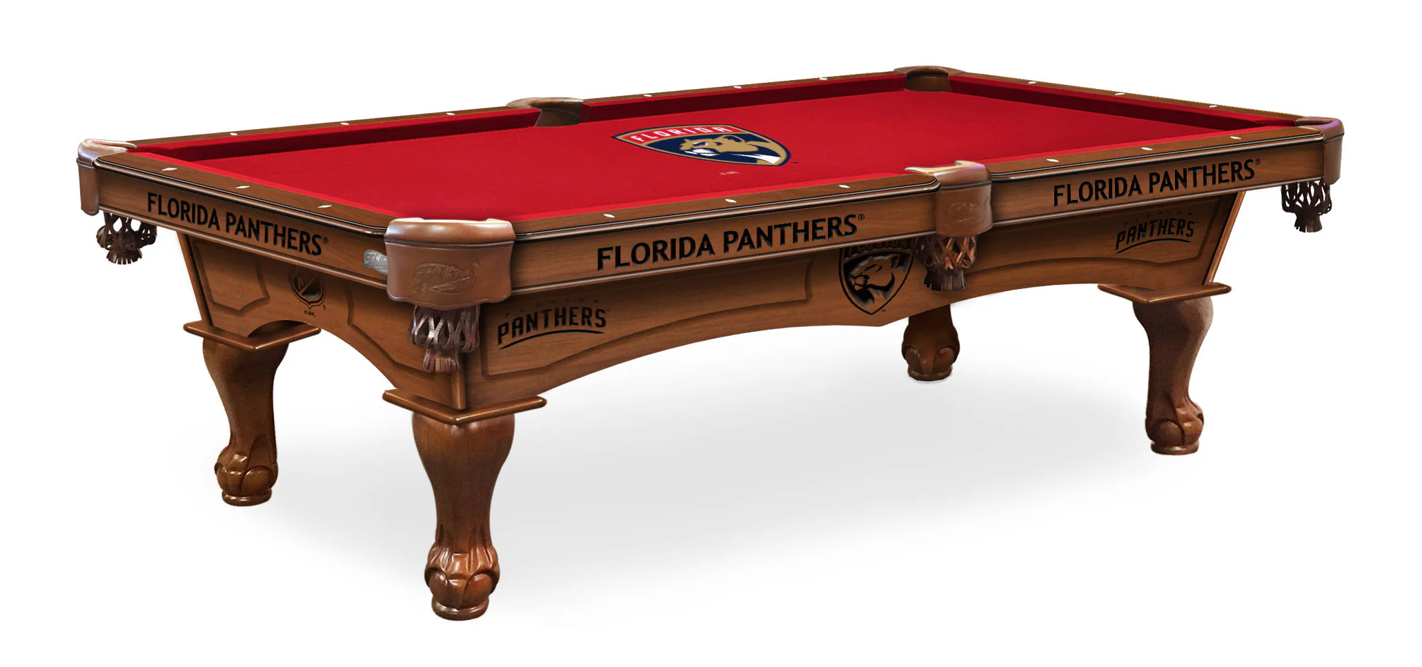 Holland Bar Stool Officially Licensed Logo 8 ft. Pool Table