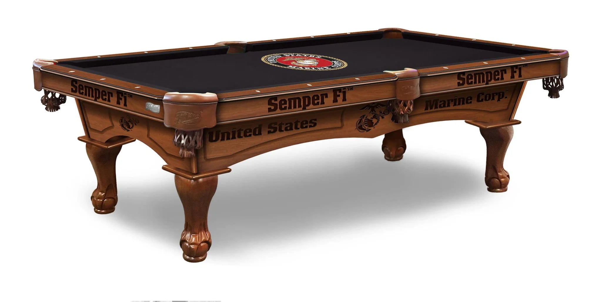 Holland Bar Stool Officially Licensed Logo 8 ft. Pool Table