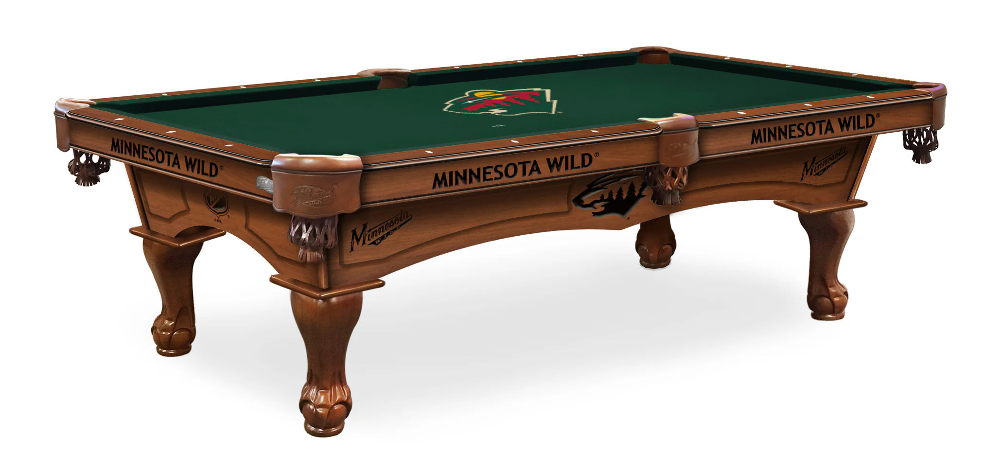 Holland Bar Stool Officially Licensed Logo 8 ft. Pool Table