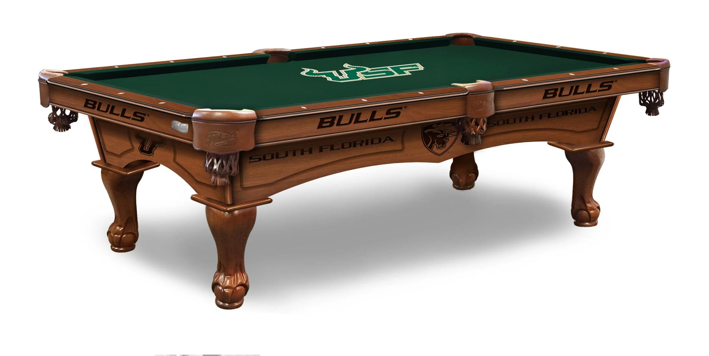 Holland Bar Stool Officially Licensed Logo 8 ft. Pool Table