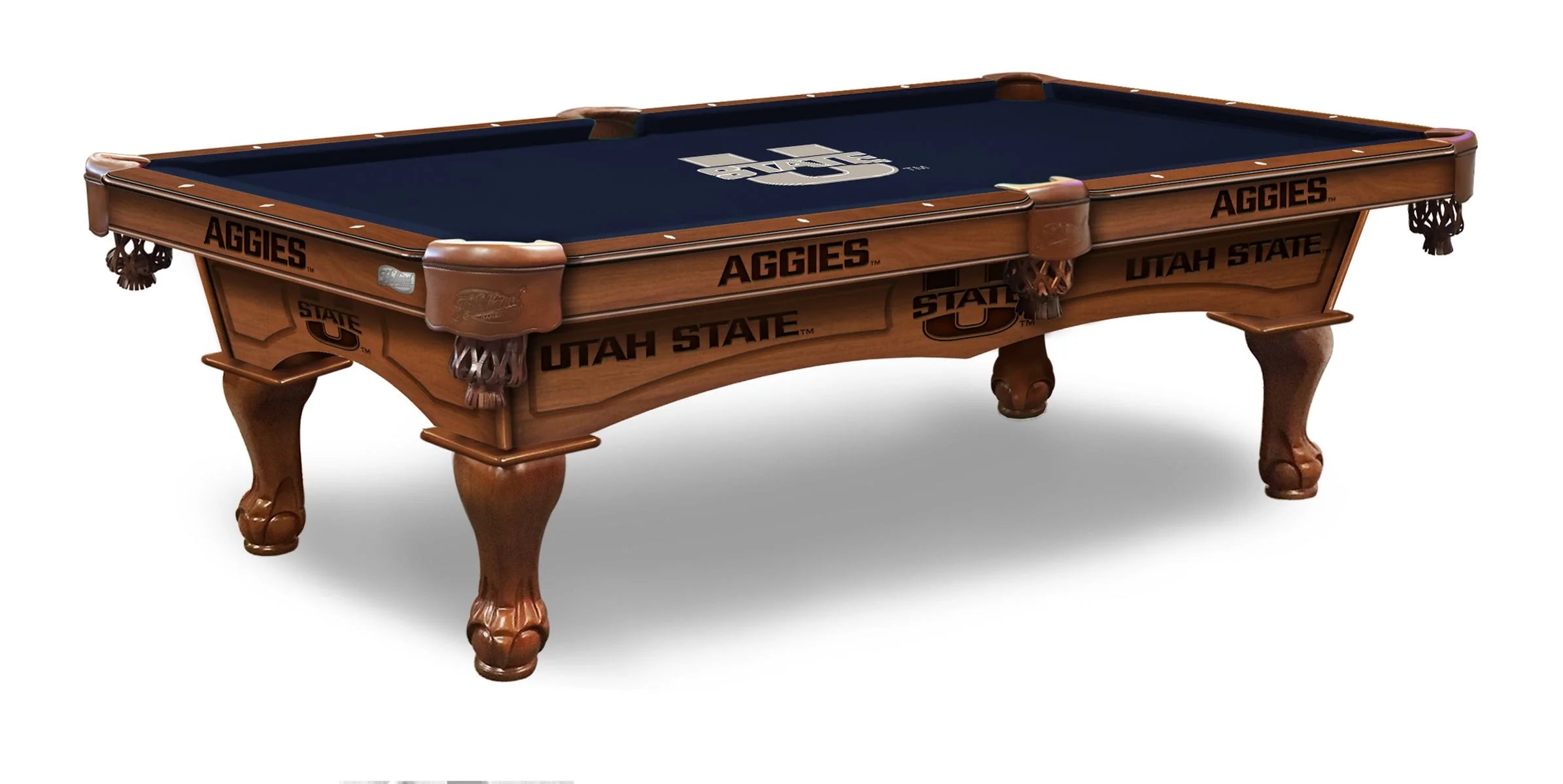 Holland Bar Stool Officially Licensed Logo 8 ft. Pool Table