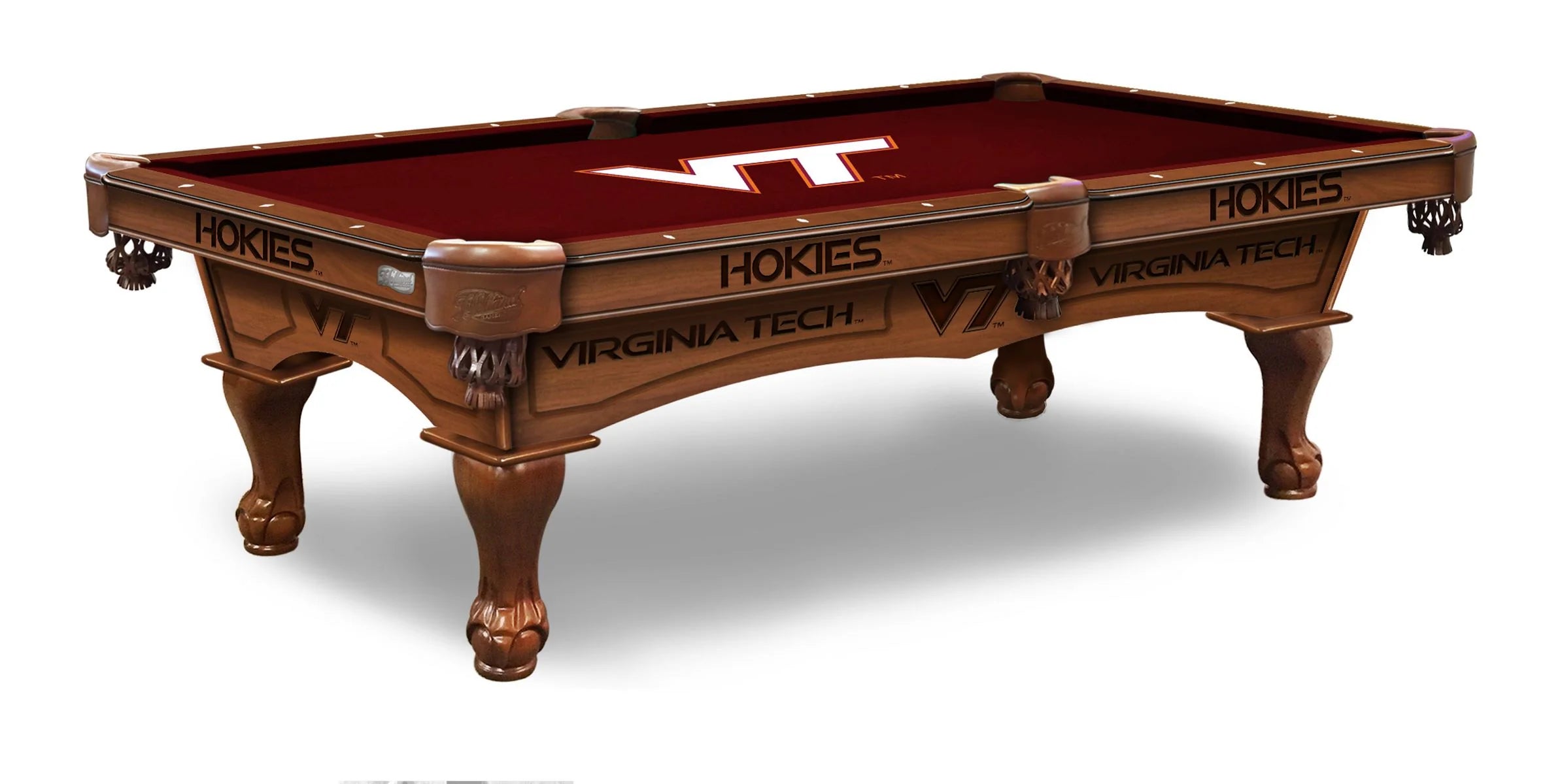 Holland Bar Stool Officially Licensed Logo 8 ft. Pool Table