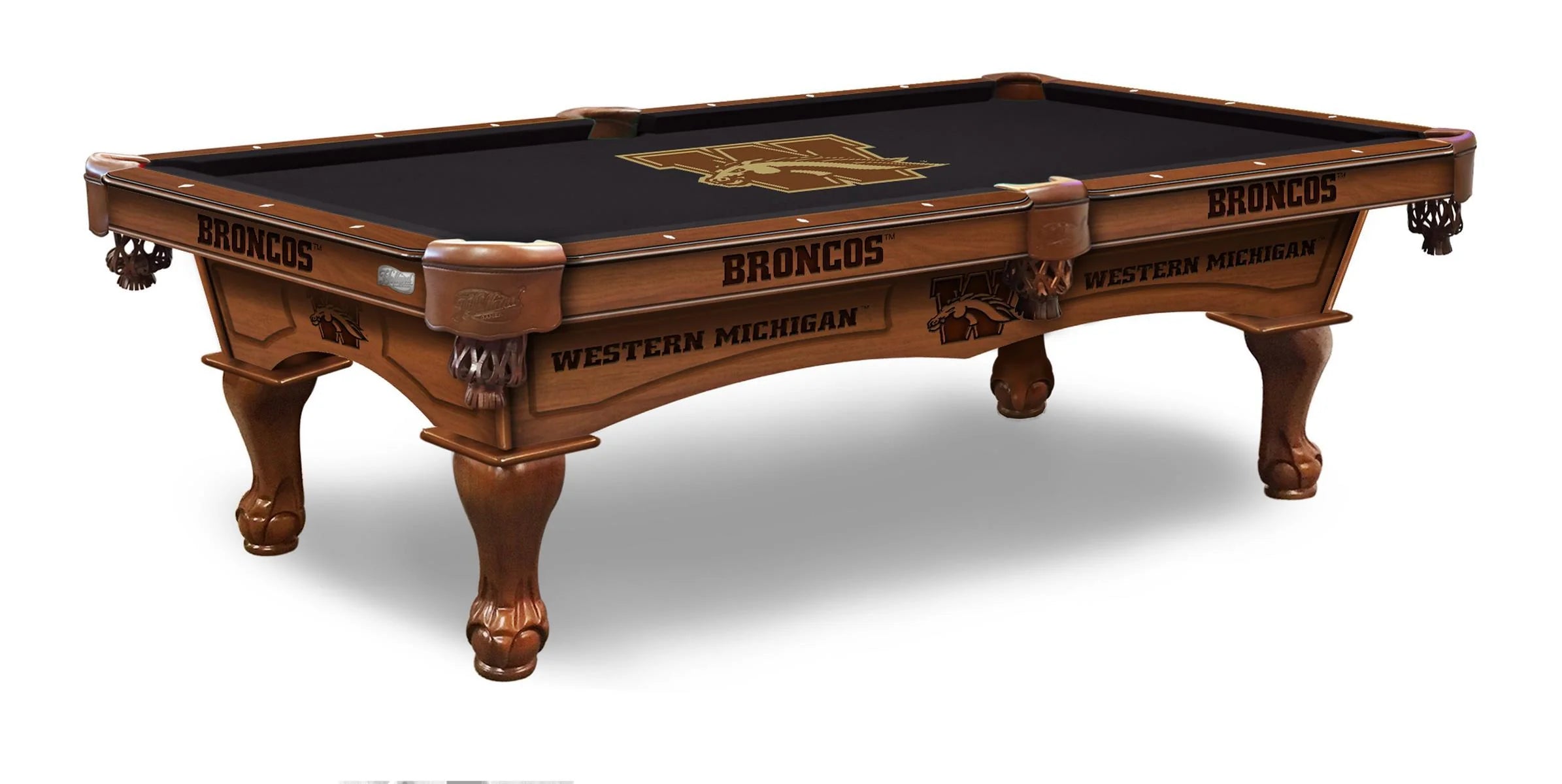 Holland Bar Stool Officially Licensed Logo 8 ft. Pool Table