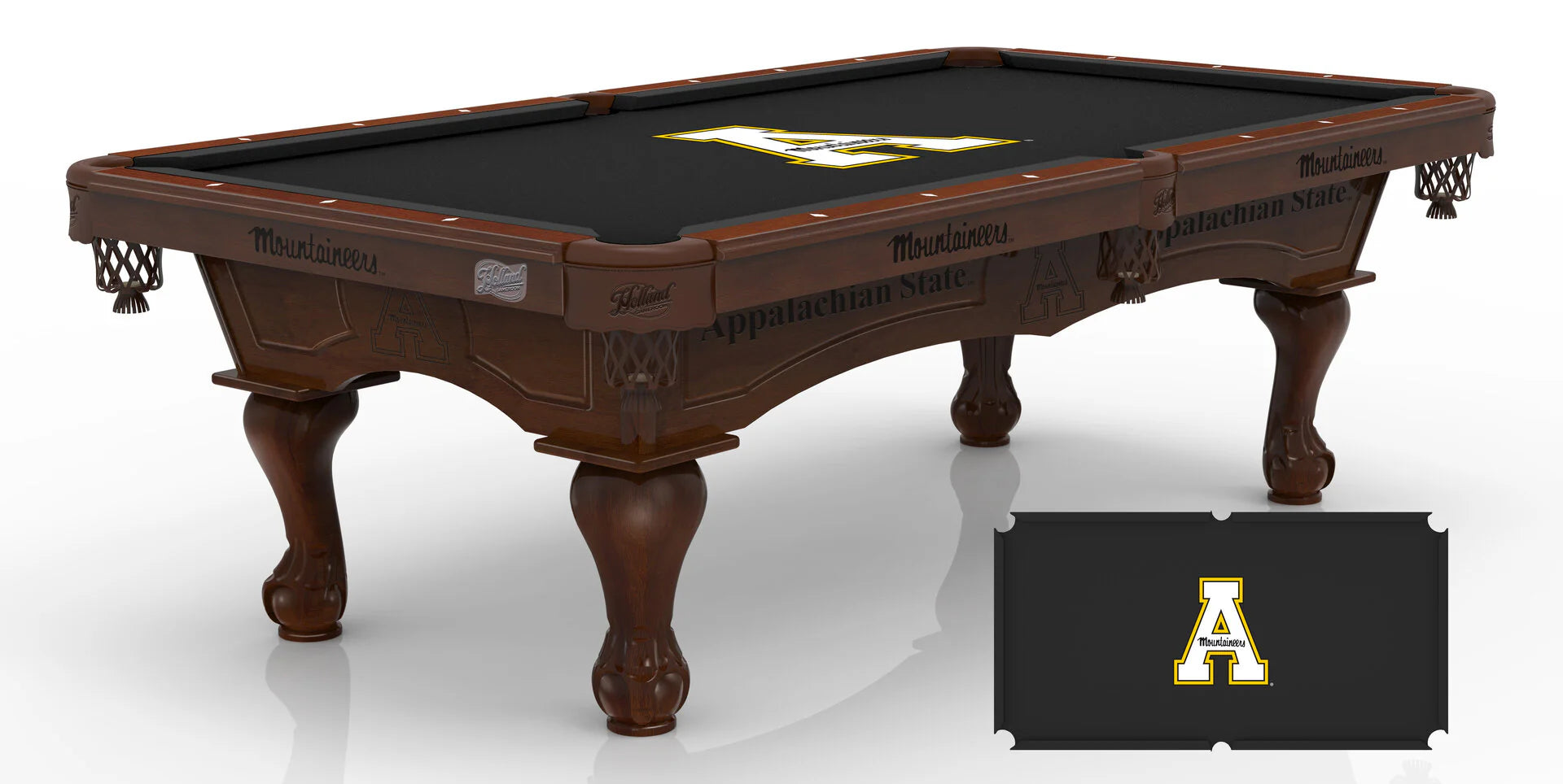 Holland Bar Stool Officially Licensed Logo 8 ft. Pool Table