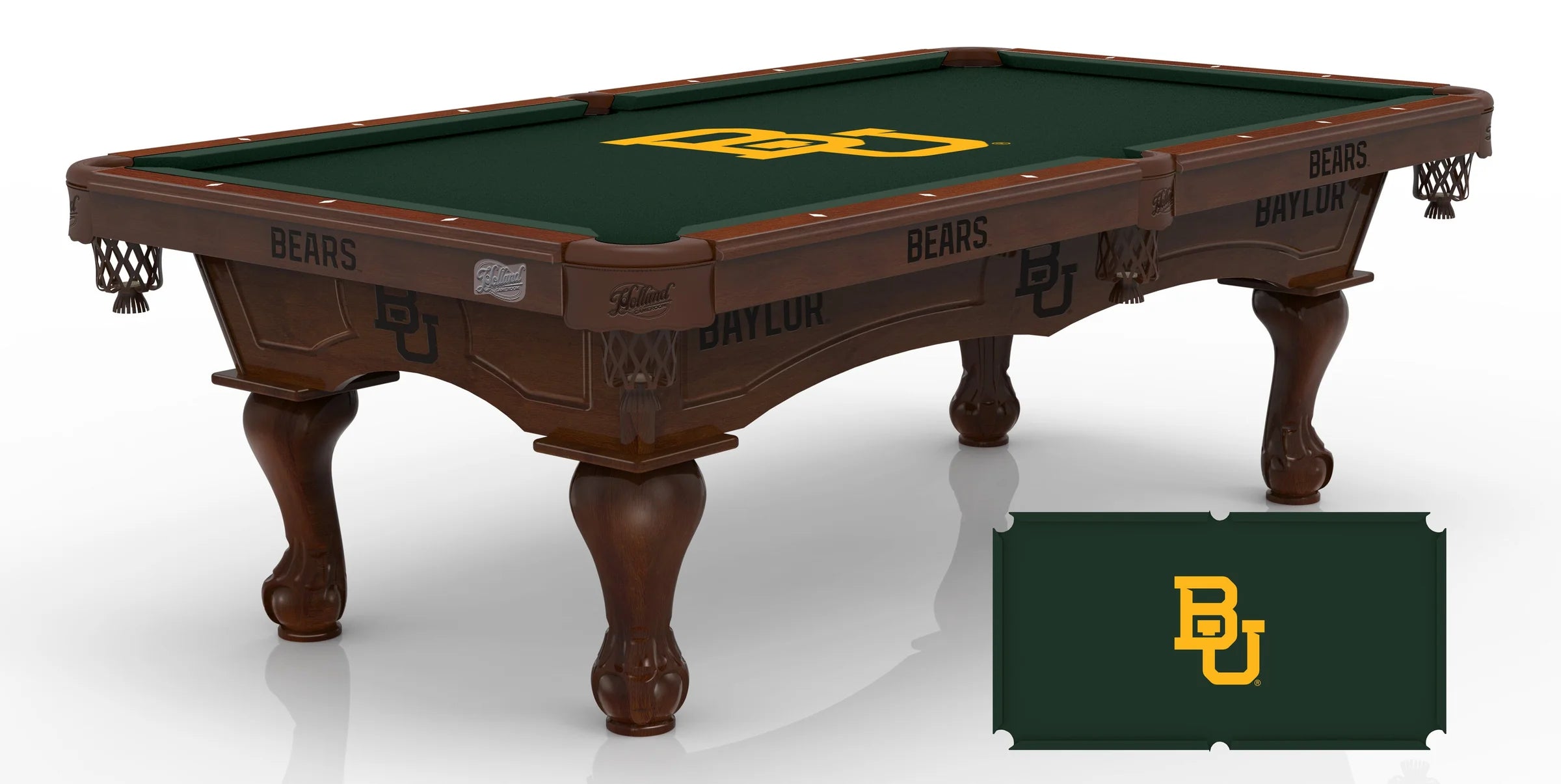 Holland Bar Stool Officially Licensed Logo 8 ft. Pool Table