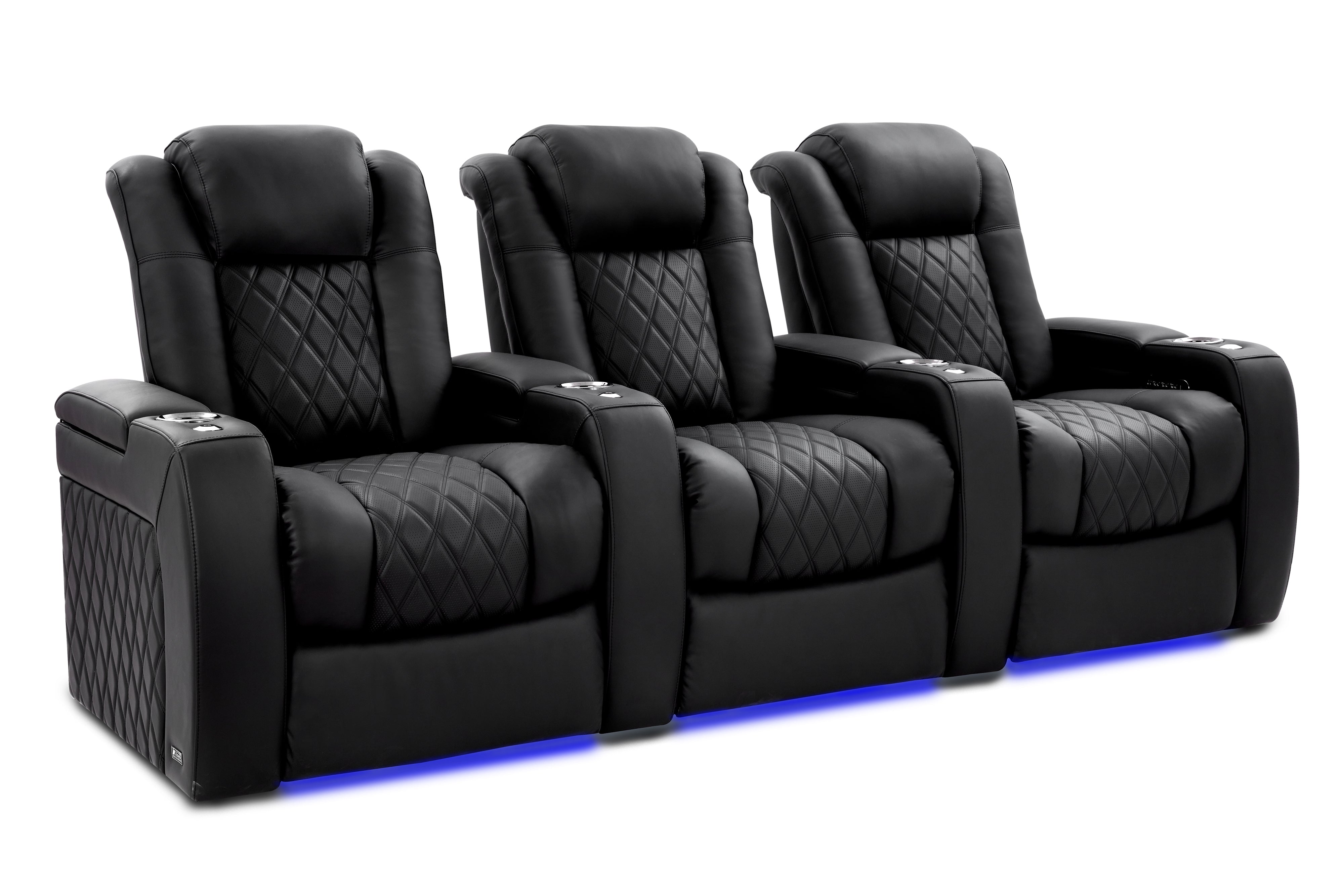 Valencia Tuscany Ultimate Heat & Ventilation Italian Semi-Aniline Leather Theater Seating