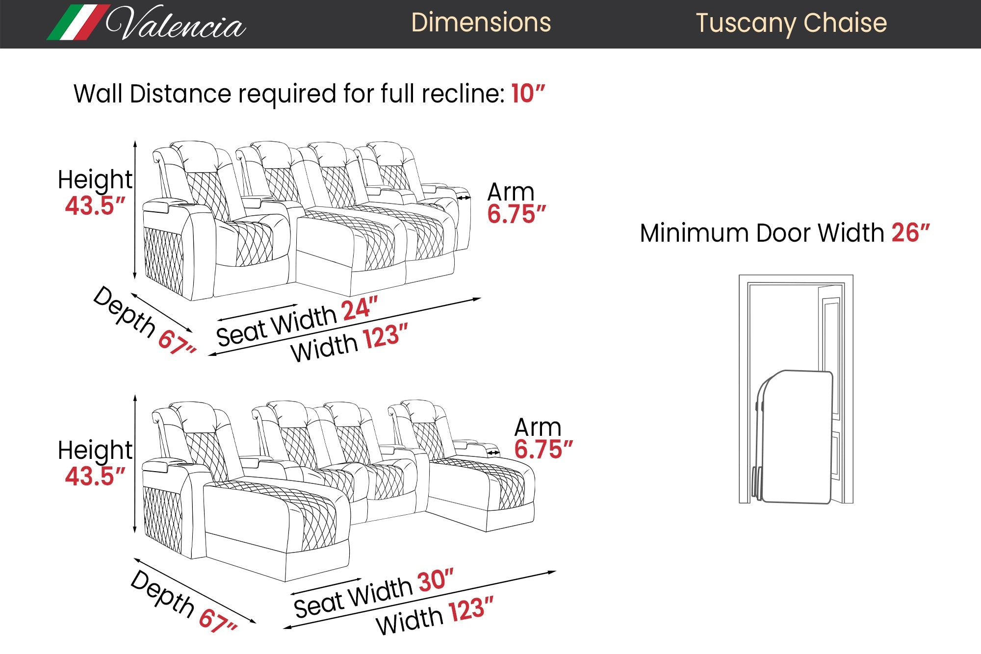 Valencia Tuscany Chaise