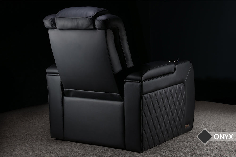 Valencia Tuscany Ultimate Heat & Ventilation Italian Semi-Aniline Leather Theater Seating