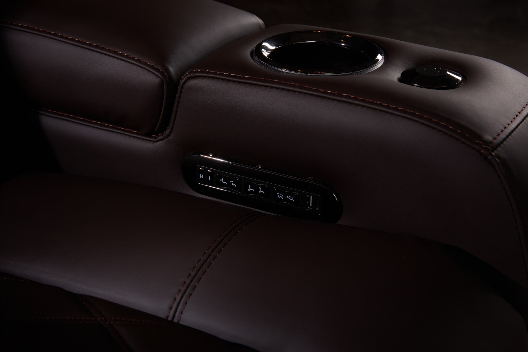 Valencia Tuscany Luxury Console Italian Leather Home Theater Seating – 2025 Edition