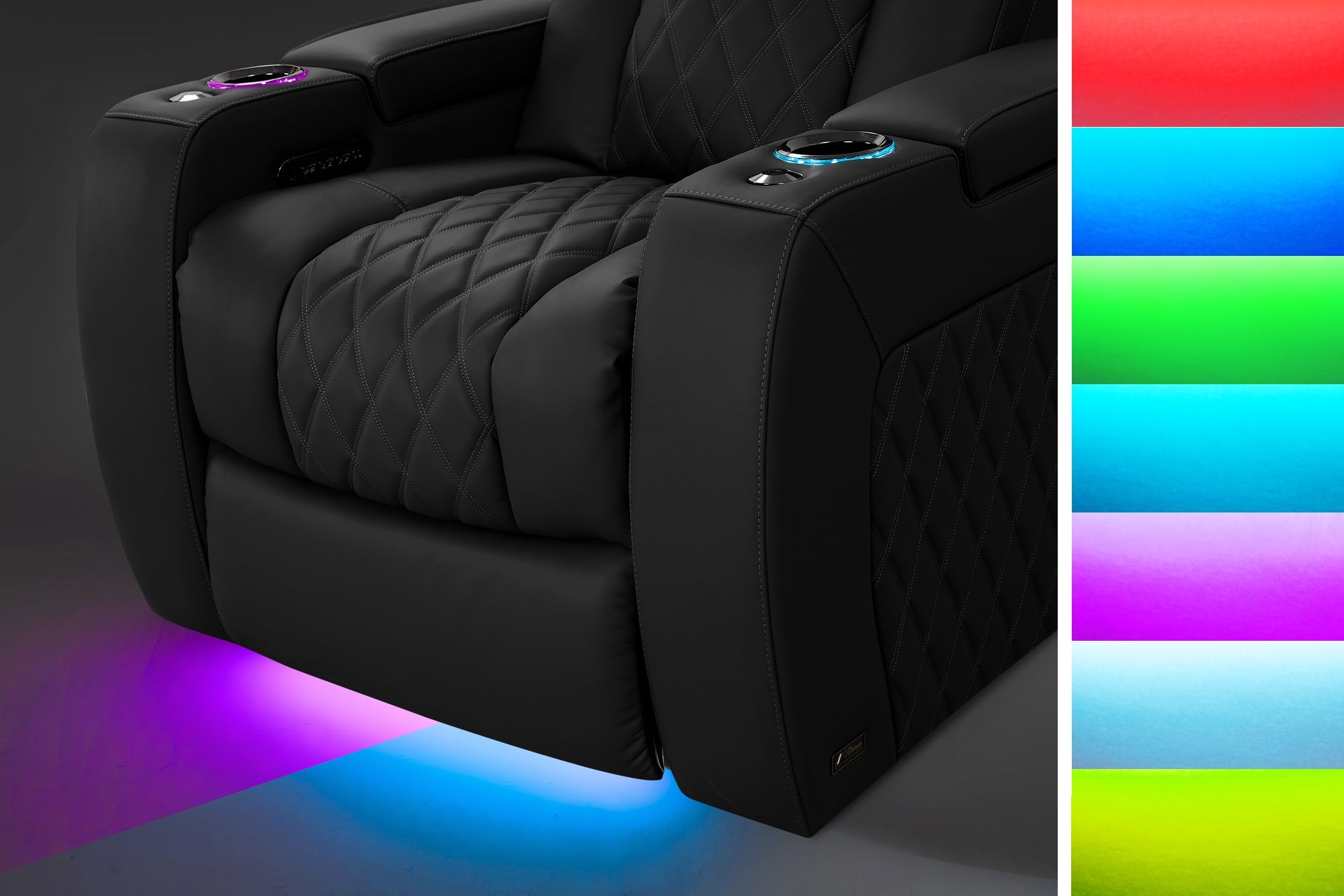 Valencia Tuscany Luxury Console Italian Leather Home Theater Seating – 2025 Edition