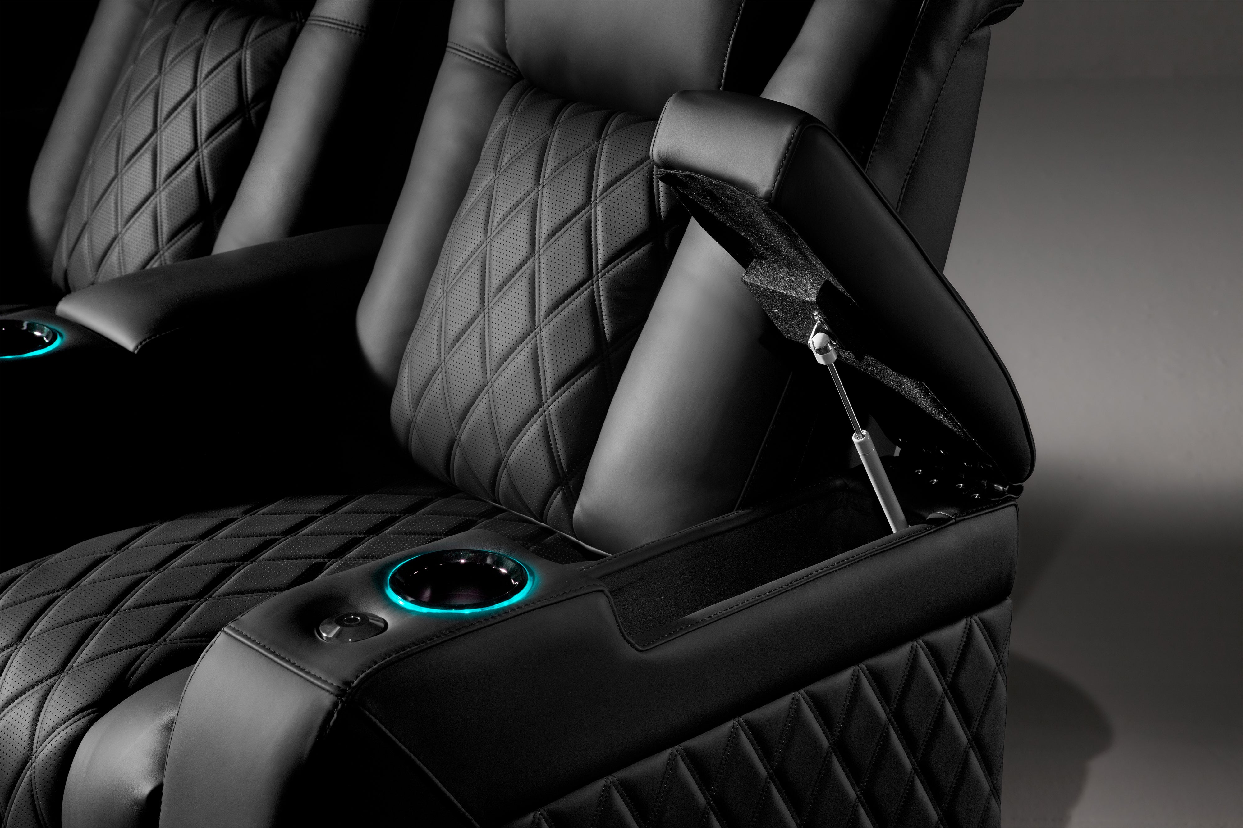Valencia Tuscany Ultimate Heat & Ventilation Italian Semi-Aniline Leather Theater Seating