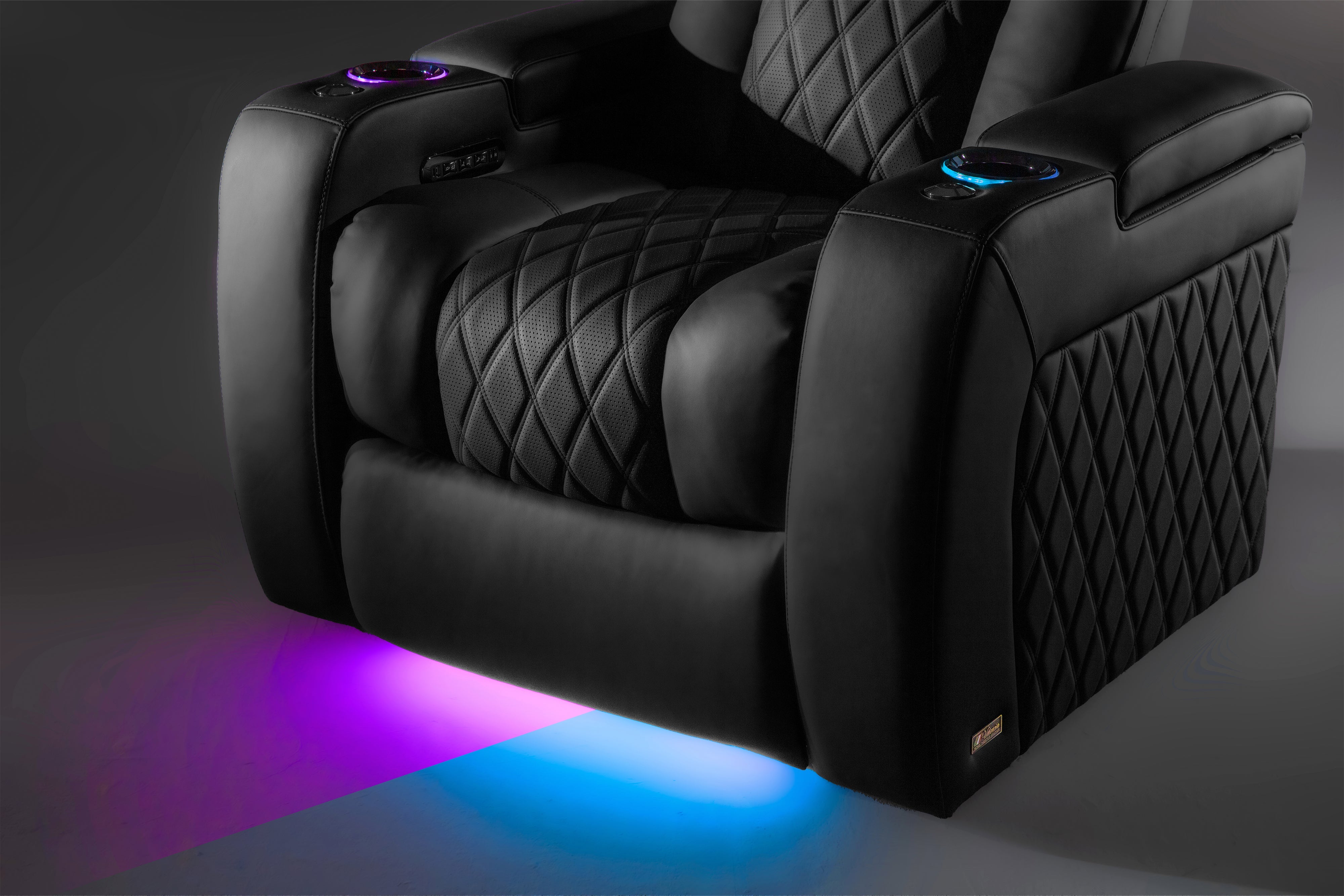 Valencia Tuscany Ultimate Heat & Ventilation Italian Semi-Aniline Leather Theater Seating