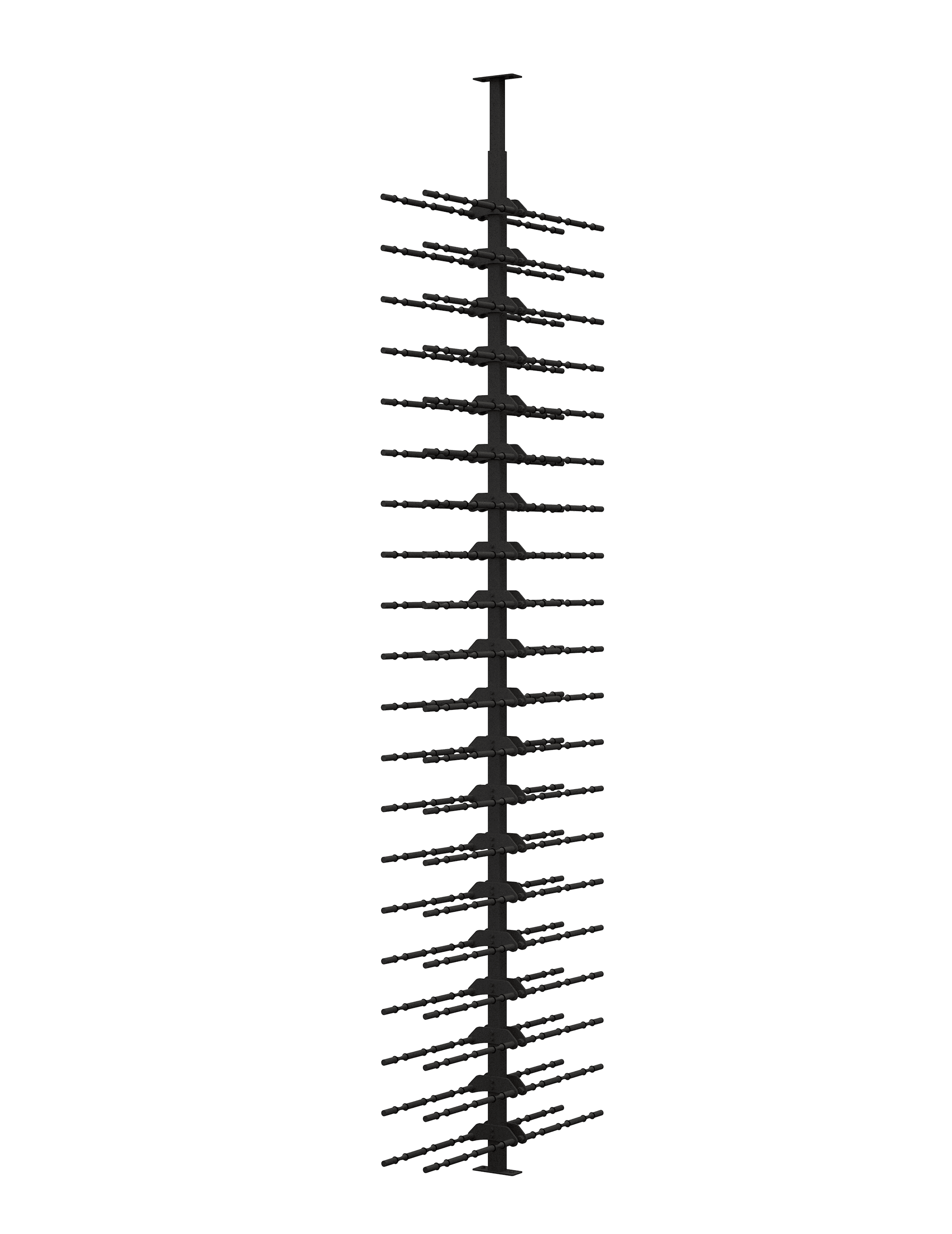 Ultra Wine Racks & Cellars HZ Minimalist Series 2-Sided Wine Rack Display (120 Bottles)