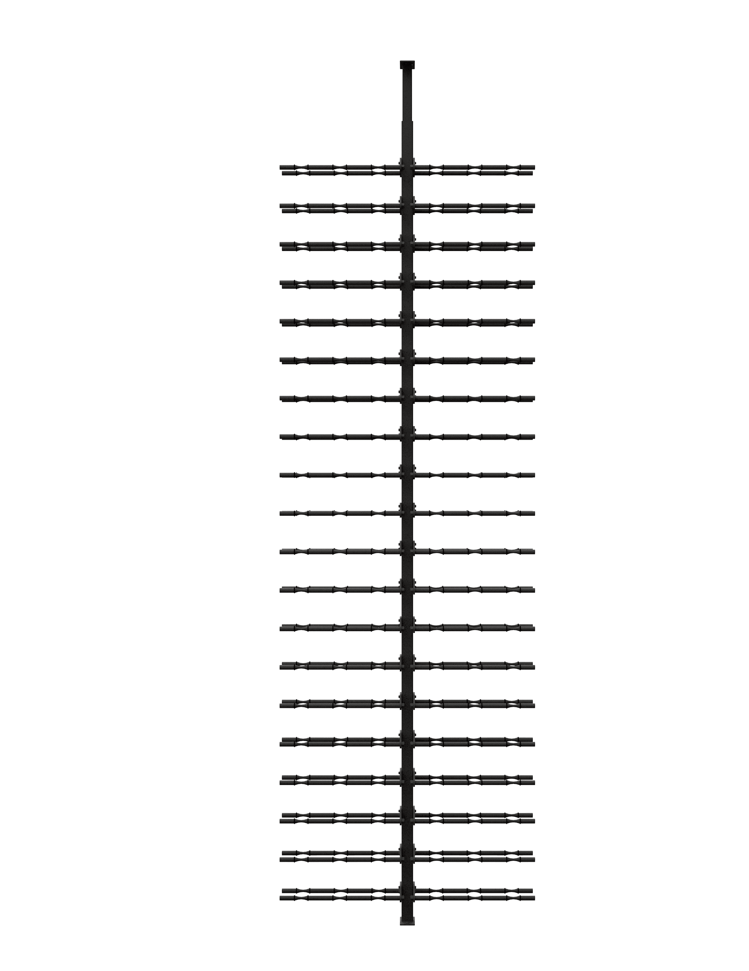 Ultra Wine Racks & Cellars HZ Minimalist Series 2-Sided Wine Rack Display (120 Bottles)