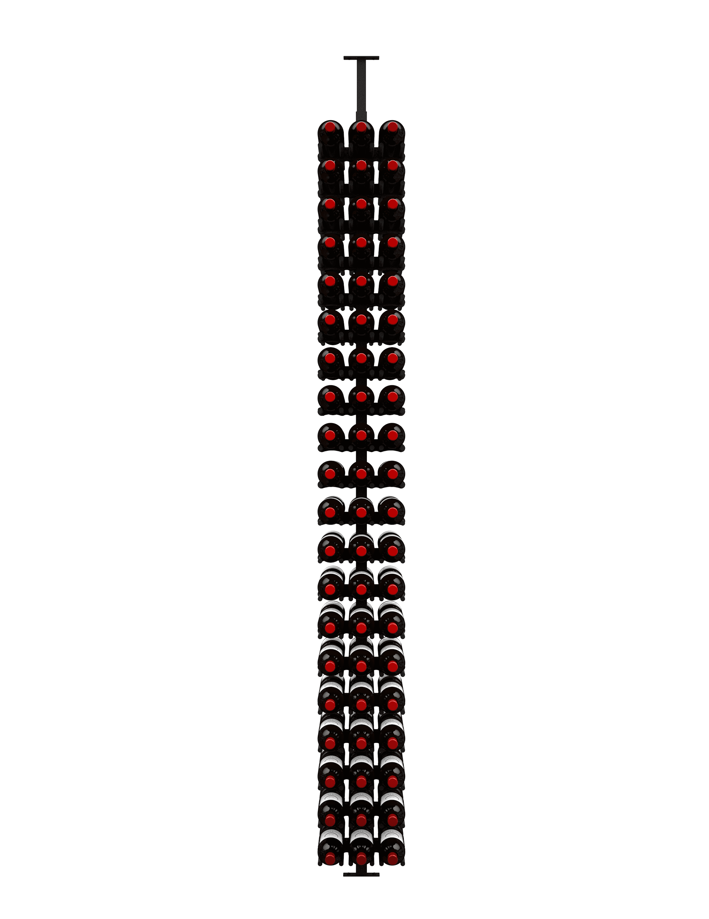 Ultra Wine Racks & Cellars ST Minimalist Series 2-Sided Wine Rack Display (120 Bottles)
