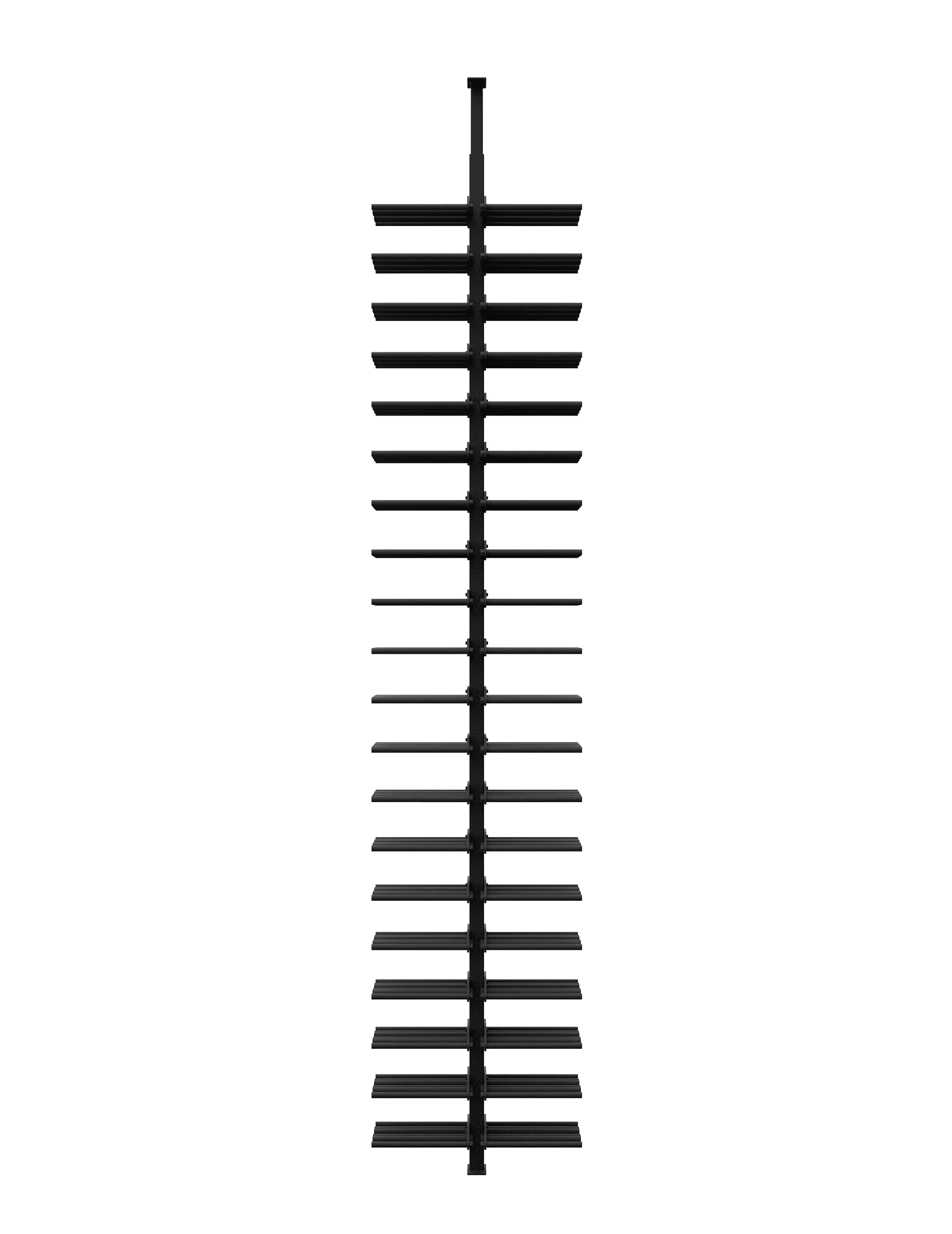 Ultra Wine Racks & Cellars ST Minimalist Series 2-Sided Wine Rack Display (120 Bottles)