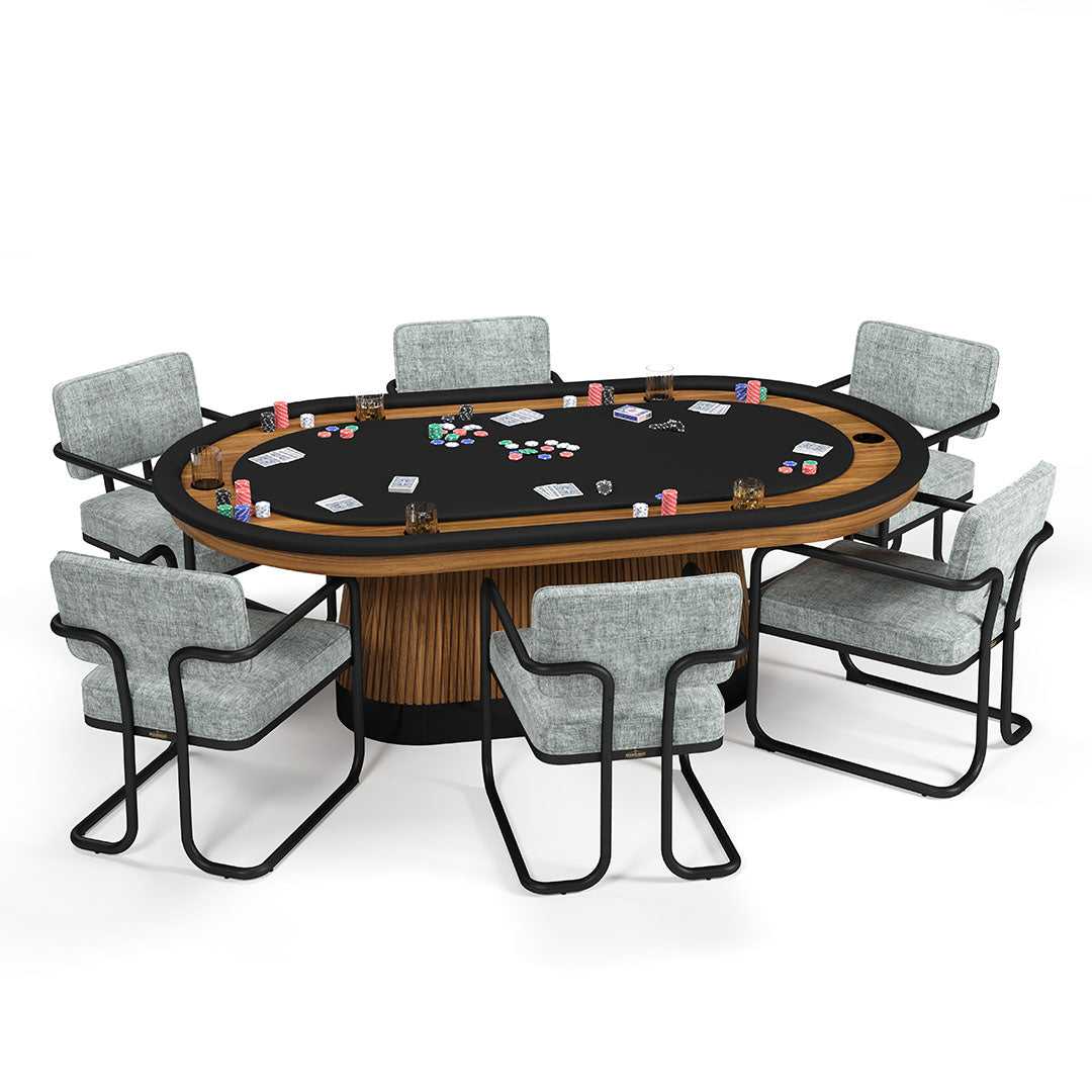 RAM Game Room Prohibition Texas Hold'em Poker Table (PRO84TXTBL)