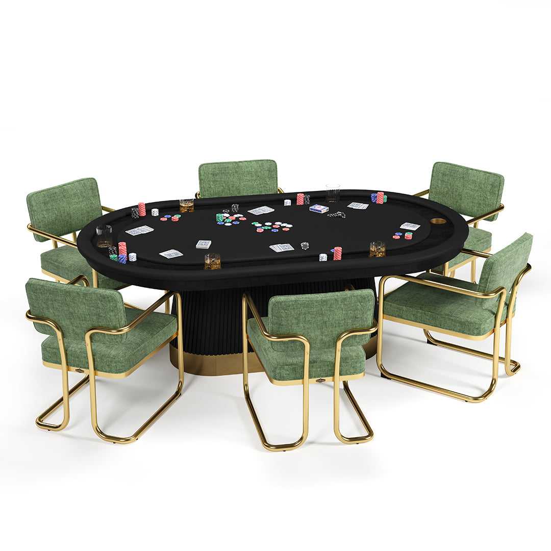 RAM Game Room Prohibition Texas Hold'em Poker Table (PRO84TXTBL)
