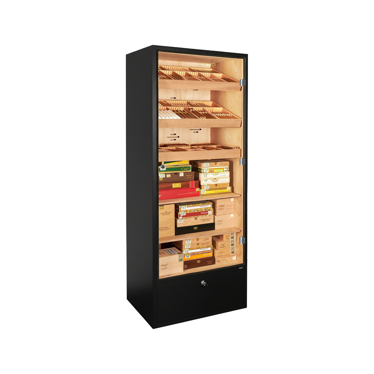 Adorini Primo Black Humidor Cabinet