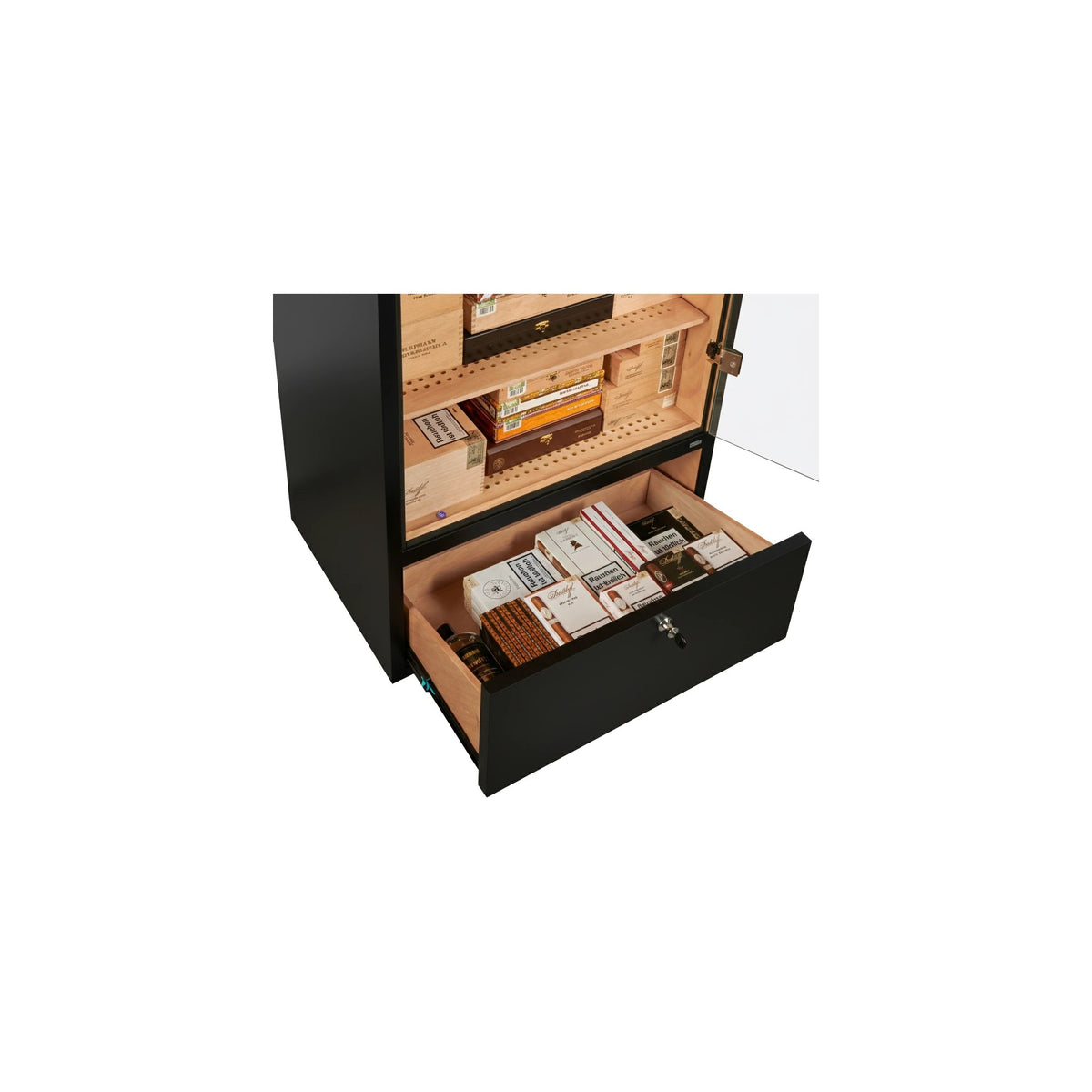 Adorini Primo Black Humidor Cabinet
