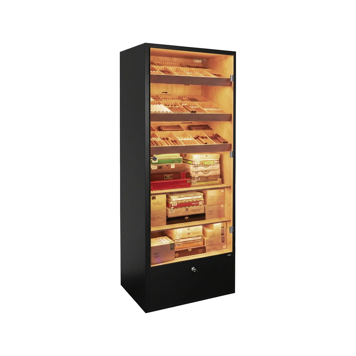 Adorini Primo Black Humidor Cabinet