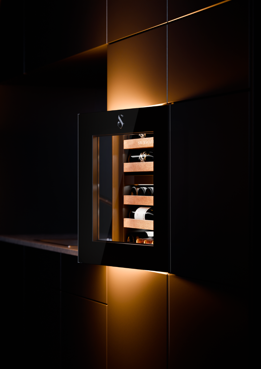 SWISSCAVE WIB-60DF Dual Zone Wine Cooler – 60cm Built-In, 26 Bottle Capacity