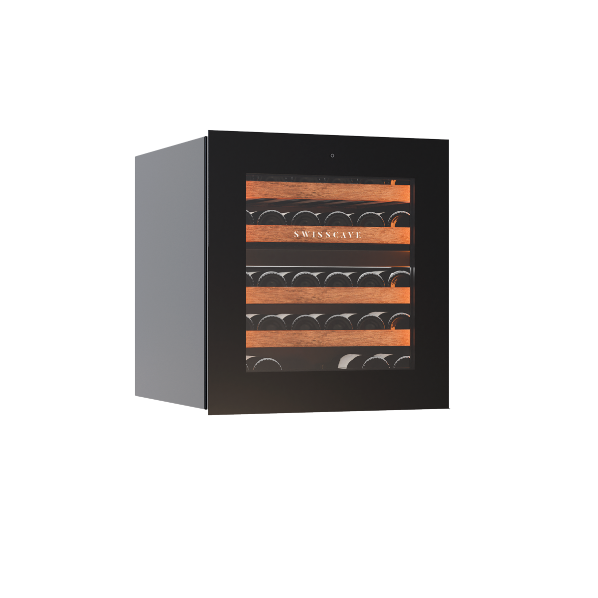 SWISSCAVE WIB-60DFT Dual Zone Wine Cooler – 60cm Built-In, 26 Bottle, Touch-to-Open
