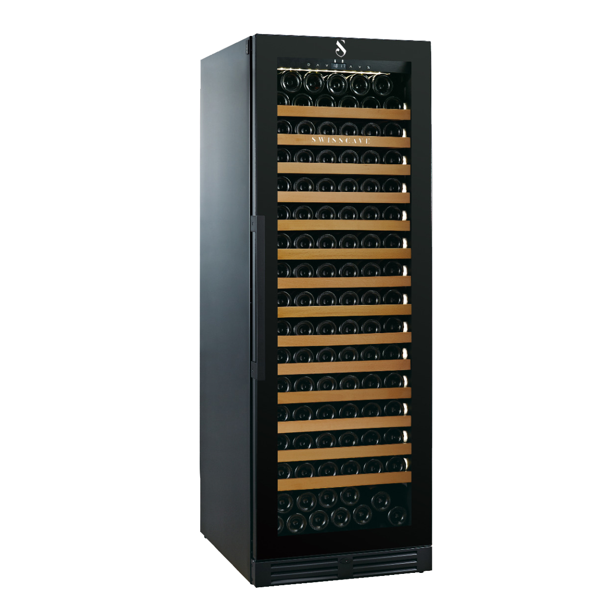 SWISSCAVE WLB-460F-MIX Single Zone Wine Cooler – 172cm, 163 Bottle Capacity