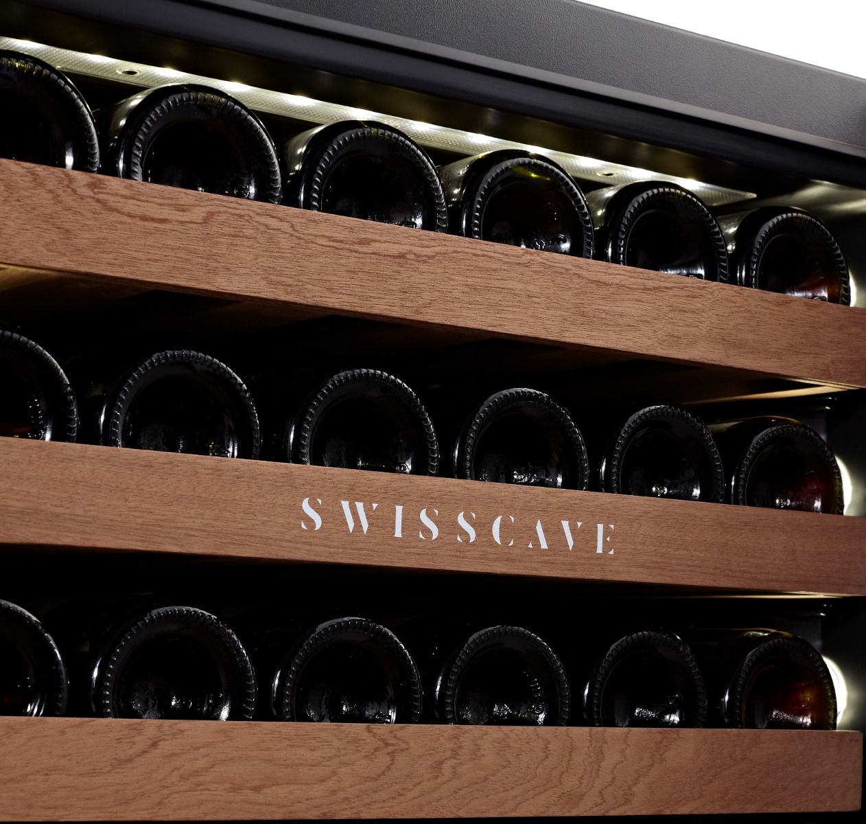 SWISSCAVE WIB-178DF Dual Zone Wine Cooler – 178cm Built-In, 94 Bottle Capacity