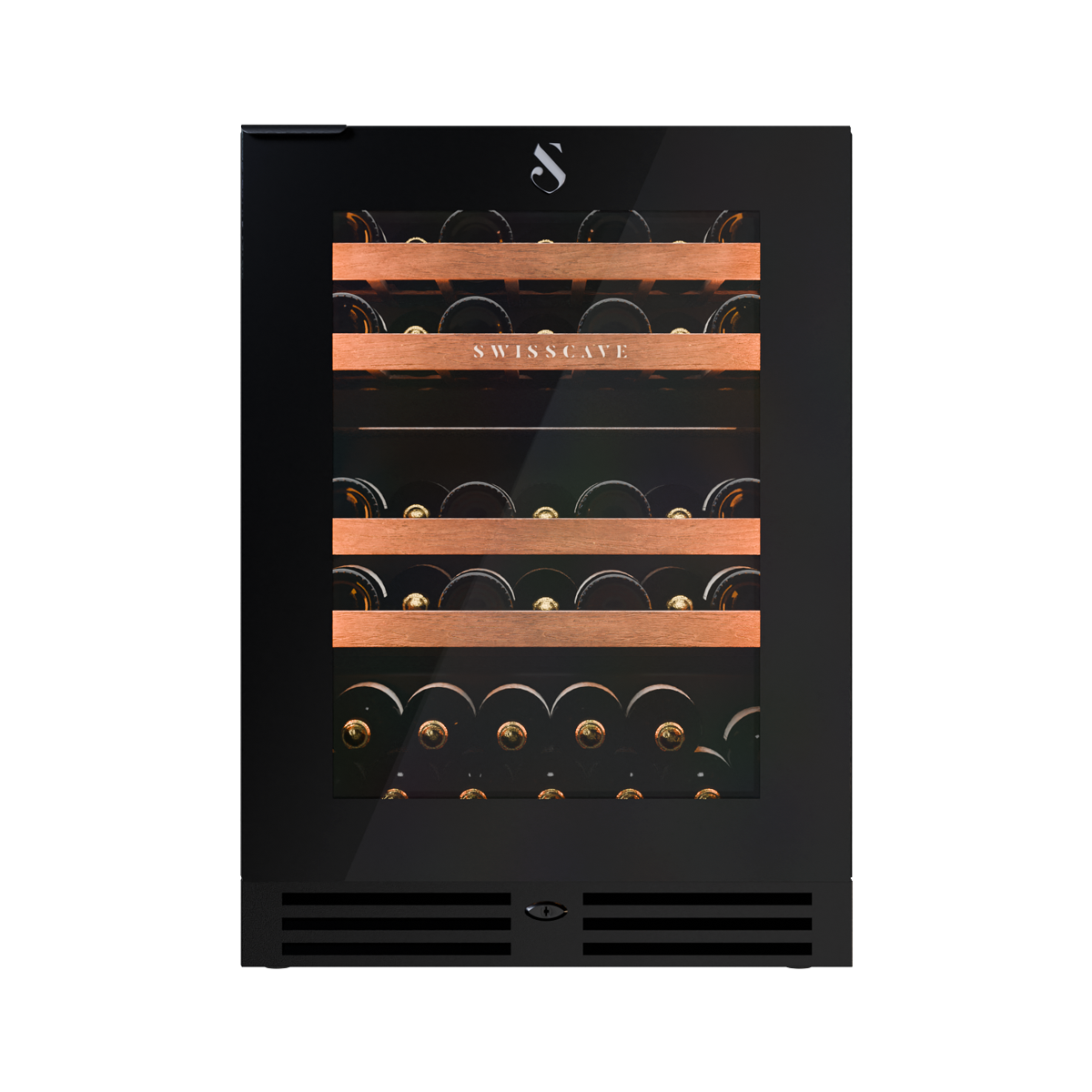 SWISSCAVE WUB-60DF Dual Zone Wine Cooler – 60cm Built-Under, 39 Bottle Capacity